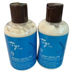 Taya I am Amazon White Clay Thickening Styling Creme 2 pack 6 oz New Haircare